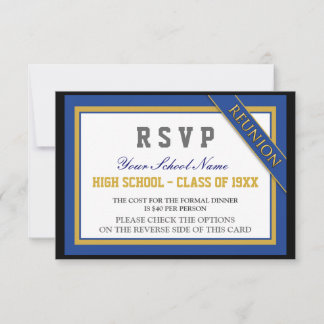 RSVP de Reunião de Classe Formal Clássica