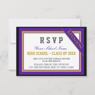 RSVP de Reunião de Classe Formal Clássica
