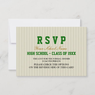 RSVP de Reunião de Classe Formal Clássica