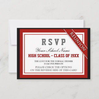 RSVP de Reunião de Classe Formal Clássica