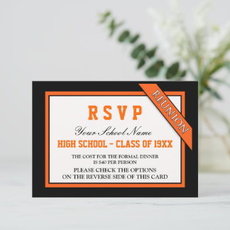 RSVP de Reunião de Classe Formal Clássica