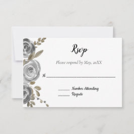 RSVP de Rosa de prata