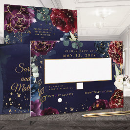 RSVP de seleção de refeição do casamento do Marinh