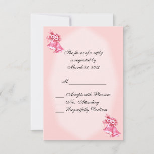 RSVP de Sinais de Casamento Rosa