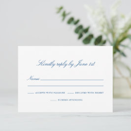 RSVP de Southport Elegante com participação numéri