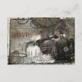 RSVP de Steampunk do Motor a Vapor