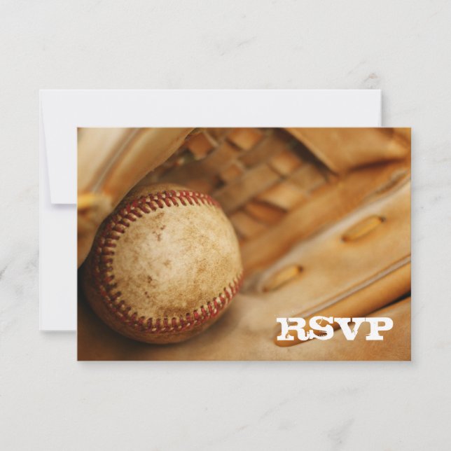 RSVP de Tema de Baseball (Frente)