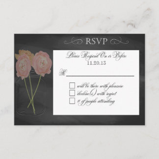 RSVP de Tipografia de Casamento/União Civil