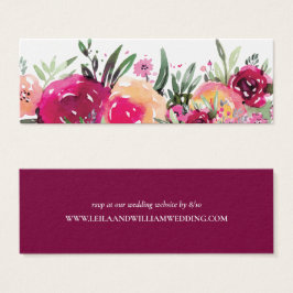 RSVP de Website de Casamento Cor Floral Cor-de-Ros