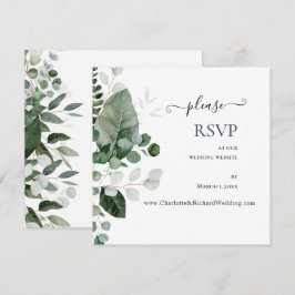RSVP de Website de Casamento GREENERY primavera BE