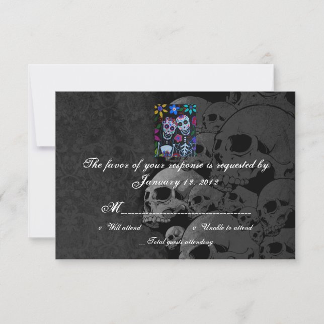 RSVP Dia dos Cartões de Casamento Mortos (Frente)