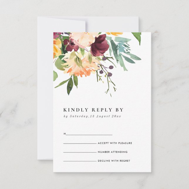 RSVP DO BUNCH FLORAL DE LARANJA AMARELO AZUL BRILH (Frente)