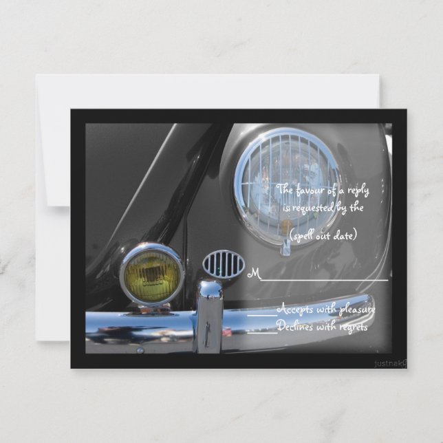 rsvp do carro clássico ii (Frente)