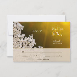 RSVP do casamento de flores silvestres de verão da