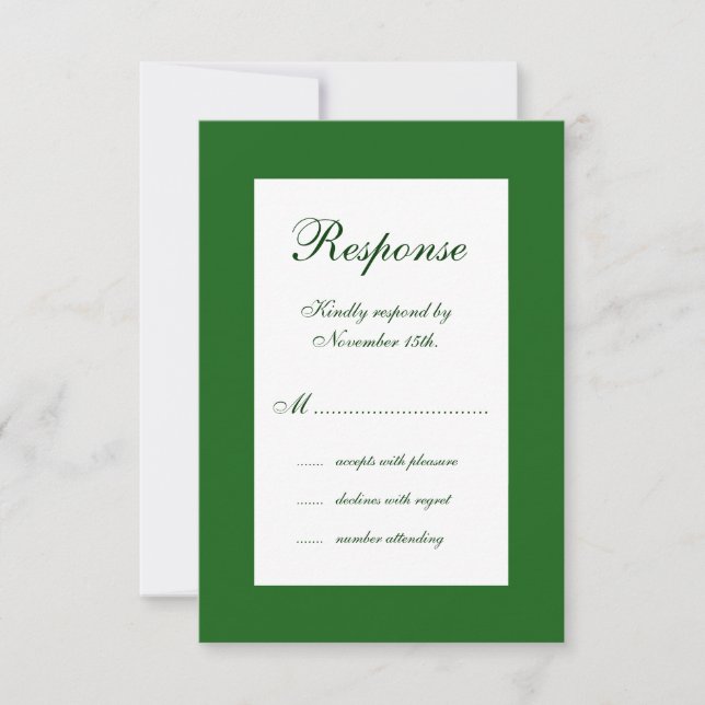 RSVP do casamento no inverno (Frente)