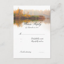 RSVP do casamento outono