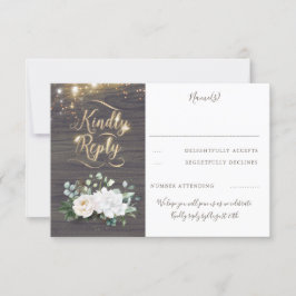 RSVP do Casamento outono Russo da Tipografia Doura