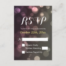 RSVP do Chá de panela de Casamento Sparkle do Glit