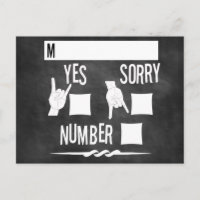 RSVP do Convite de casamento Rock and Roll Chalkbo