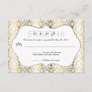 RSVP do Damasco Chic [Dourado]