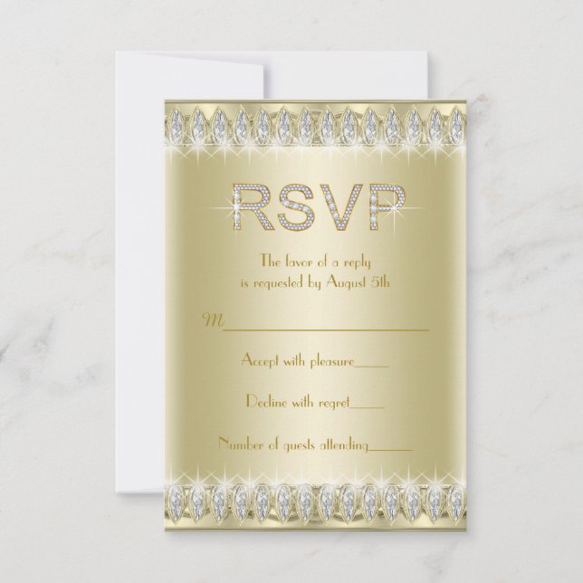 RSVP do Gatsby Art Deco Roaring 20 (Frente)