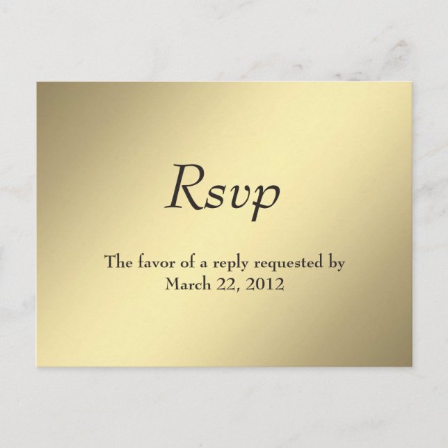 RSVP do Menu Dourado (Frente)