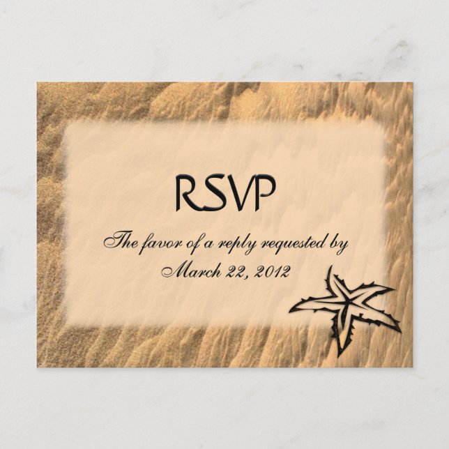 RSVP do Menu Praia (Frente)