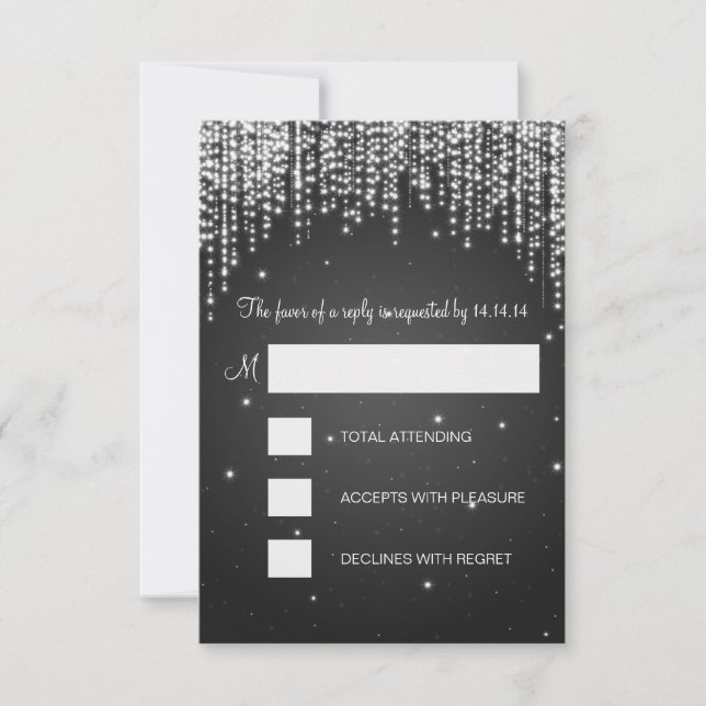 RSVP Doce 16 festas Noite Negra (Frente)