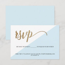RSVP Dourado Azul Sem envio de convite para o asse