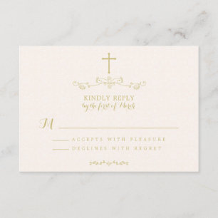 RSVP Dourado Cross e Laurels