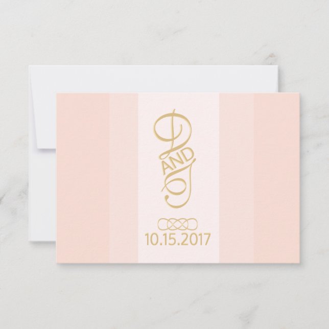 RSVP Dourado e embutido (Frente)