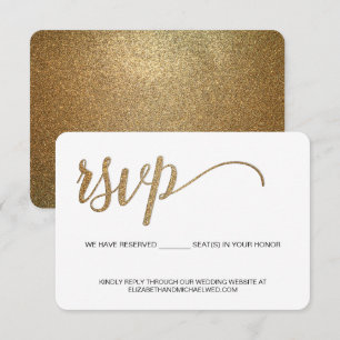 RSVP Dourado sem enviar pelo correio Assento Reser