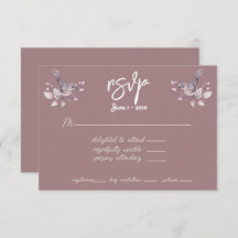 RSVP Dusty Burgundy Watercolor