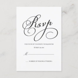 RSVP Elegante | Cartão de Resposta