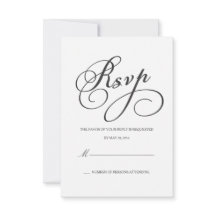 RSVP Elegante | Cartão de Resposta