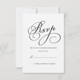 RSVP Elegante | Cartão de Resposta