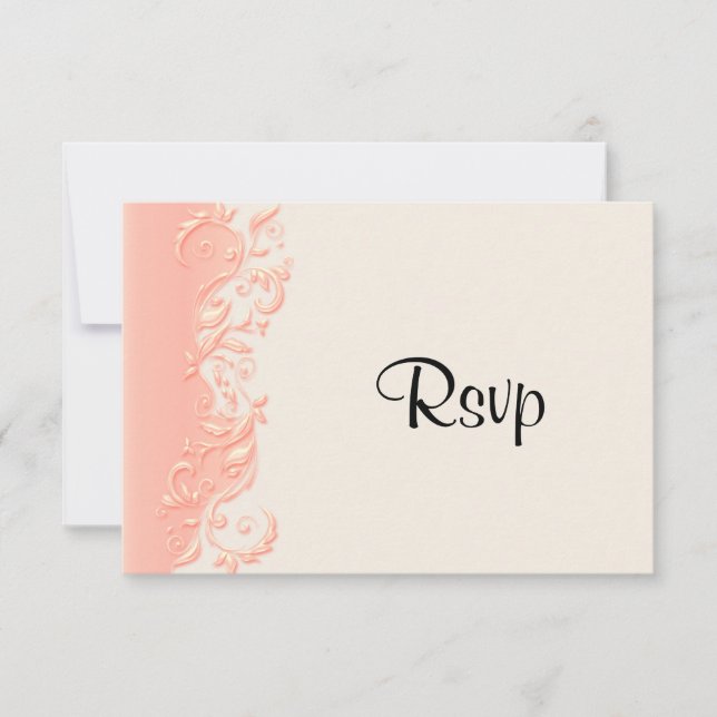 RSVP Elegante Peach Floral Swirl (Frente)