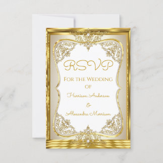 RSVP Elite Casamento Dourado Beige Branco