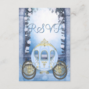 RSVP Encantada de Carruagem da Princesa Azul