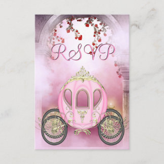 RSVP Encantada de Carruagem Princesa Rosa