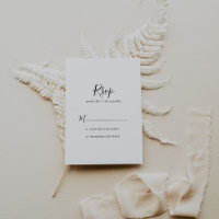 RSVP Espanhol Minimalista Simples