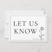 RSVP Eterno Bloom com menu