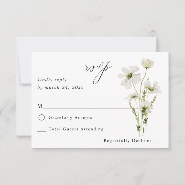 RSVP Floral Branco e Amarelo sem Refeição 3 (Frente)