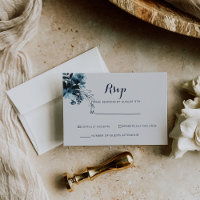 RSVP Floral Clássico em Aquarela Branco