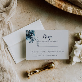 RSVP Floral Clássico em Aquarela Branco