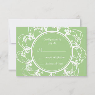 RSVP floral extravagante (verde)