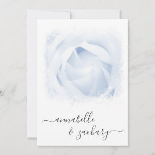 *~* RSVP Floral + Rosa QR AR8 Convite de Casamento