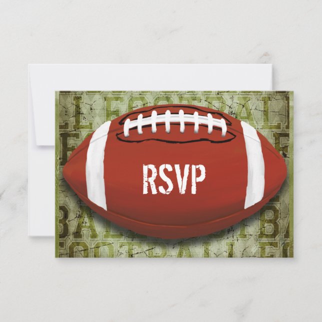 RSVP Futebol Vintage Verde Grunge (Frente)