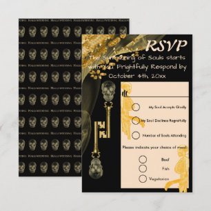 RSVP Hallowedding & Gold Nuggets Chaves de Caveira