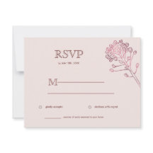 RSVP Horizontal Cor-de-rosa
